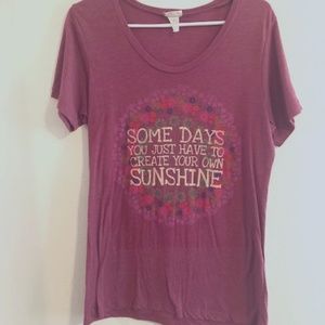 Sundance Live Happy Fuchsia Tee